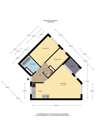 Floorplan - Wagenstraat 79, 7331 AM Apeldoorn